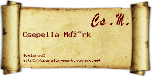 Csepella Márk névjegykártya